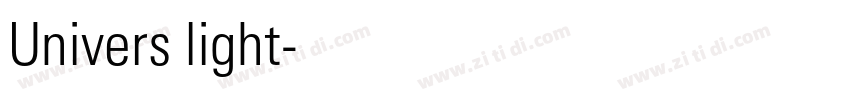Univers light字体转换 Univers light字体转换